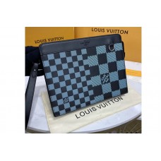 Louis Vuitton N60449 Standing Pouch in Green Damier Infini 3D cowhide leather Louis Vuitton N60449 Standing Pouch in Green Damier Infini 3D cowhide leather