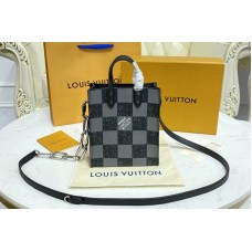Louis Vuitton N60479 Sac Plat XS bag in Graphite Cowhide leather Louis Vuitton N60479 Sac Plat XS bag in Graphite Cowhide leather