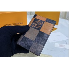 Louis Vuitton N40422 Pocket Organizer Wallet in Orange Damier Graphite Giant coated canvas Louis Vuitton N40422 Pocket Organizer Wallet in Orange Damier Graphite Giant coated canvas