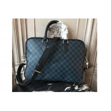 Louis Vuitton N63298 Dandy Briefcase Slim Bags in Damier Cobalt Canvas Louis Vuitton N63298 Dandy Briefcase Slim Bags in Damier Cobalt Canvas