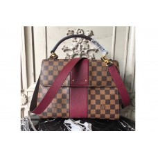 Louis Vuitton N64416 Bond Stree Bag in Damier Ebene Canvas With Burgundy