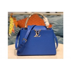 Louis Vuitton N93799 Capucines PM Bag in Blue Taurillon Leather Louis Vuitton N93799 Capucines PM Bag in Blue Taurillon Leather