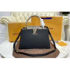 Louis Vuitton N95383 Capucines MM handbag in Black Taurillon leather Louis Vuitton N95383 Capucines MM handbag in Black Taurillon leather