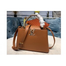 Louis Vuitton N97980 Capucines BB Handbag in Gold Taurillon Leather Louis Vuitton N97980 Capucines BB Handbag in Gold Taurillon Leather