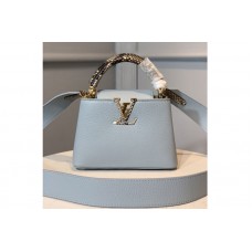 Louis Vuitton M55920 Capucines Mini handbag In Blue Taurillon leather Louis Vuitton M55920 Capucines Mini handbag In Blue Taurillon leather