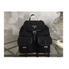 Prada Quilted fabric backpack Black Prada Quilted fabric backpack Black
