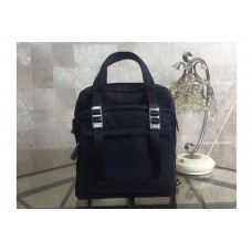 Mens Prada Nylon Backpack Bags Dark Blue