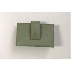 Christian Dior S0 Montaigne 5-gusset card holder in Green Grained Calfskin Christian Dior S0 Montaigne 5-gusset card holder in Green Grained Calfskin