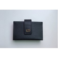 Christian Dior S0 Montaigne 5-gusset card holder in Black Grained Calfskin Christian Dior S0 Montaigne 5-gusset card holder in Black Grained Calfskin