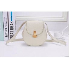 Bottega Veneta Angle Belt Bags White Calf Leather