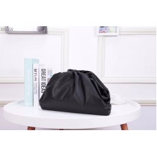 Bottega Veneta The Pouch Bags Black Butter Calf Leather