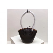 Bottega Veneta Small Basket Tote Bags Black French Calf Leather