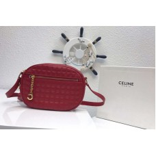 Celine Quilted Calfskin Small C Charm Bags Red Celine Quilted Calfskin Small C Charm Bags Red