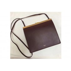 Celine Mini Clasp In Natural Calfskin Crossbody Bags Bordeaux Celine Mini Clasp In Natural Calfskin Crossbody Bags Bordeaux