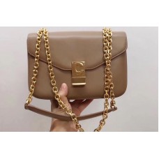 Celine Shiny Calfskin Medium C Bags Khaki Celine Shiny Calfskin Medium C Bags Khaki