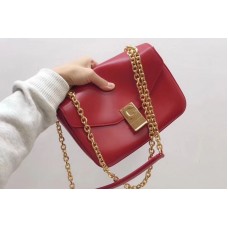 Celine Shiny Calfskin Medium C Bags Red Celine Shiny Calfskin Medium C Bags Red