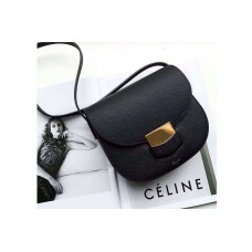 Celine Medium Trotteur Bag in Grained Calfskin Black Celine Medium Trotteur Bag in Grained Calfskin Black