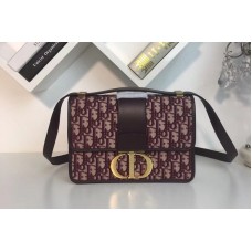 Dior taigne Flap bag in Burgundy Dior Oblique jacquard canvas Dior taigne Flap bag in Burgundy Dior Oblique jacquard canvas
