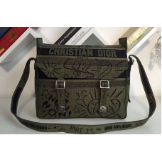 Dior Miorcamp messenger bag in canvas embroidered Dior Miorcamp messenger bag in canvas embroidered