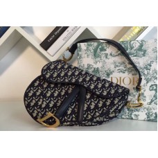 Dior Mblique Saddle bags in blue Dior Oblique jacquard canvas Dior Mblique Saddle bags in blue Dior Oblique jacquard canvas
