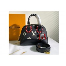 Louis Vuitton M44829 Neo Alma BB handbag in Black/Cream Monogram Empreinte Leather
