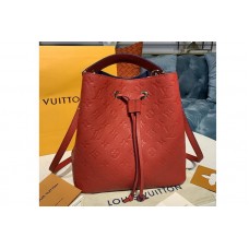 Louis Vuitton M45306 Neonoe MM Bags in Navy Red Monogram Empreinte leather
