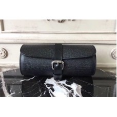 Louis Vuitton M32609 3 Watch Case in Taiga Leather