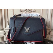 Louis Vuitton m54849 My Lockme Bags Black/red Calf Leather Louis Vuitton m54849 My Lockme Bags Black/red Calf Leather