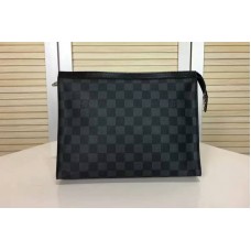 Louis Vuitton N41696 Pochette Voyage MM in Damier Graphite Canvas Louis Vuitton N41696 Pochette Voyage MM in Damier Graphite Canvas