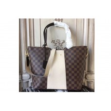 Louis Vuitton N44022 Jersey Bags in Damier Ebene Canvas With Cream