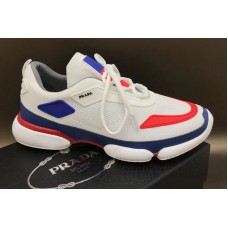 Mens Prada Knit fabric Cloudbust sneakers White Leather