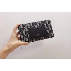 DIOR OBLIQUE JACQUARD ZIPPED Wallets in black Dior Oblique jacquard Canvas DIOR OBLIQUE JACQUARD ZIPPED Wallets in black Dior Oblique jacquard Canvas